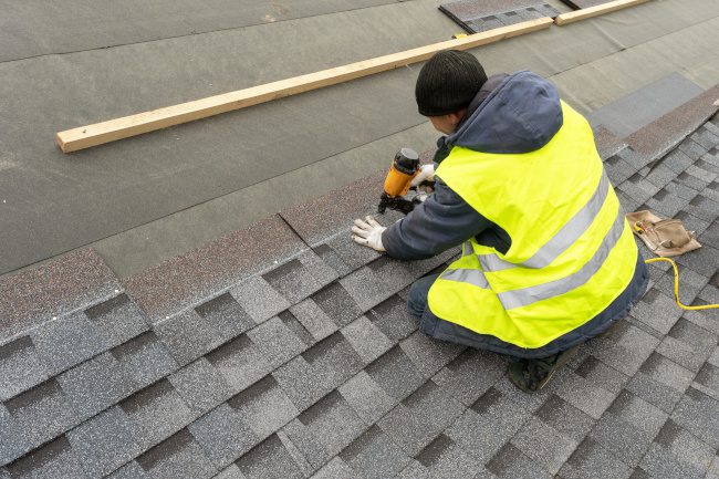 Replace damaged shingles